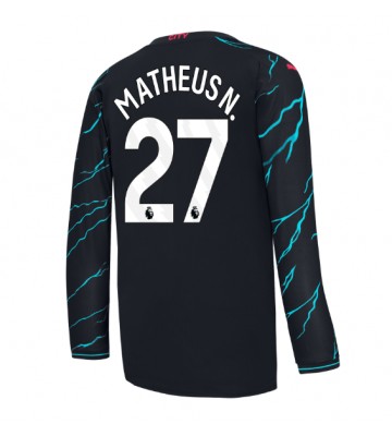 Manchester City Matheus Nunes #27 Koszulka Trzecich 2023-24 Długi Rękaw